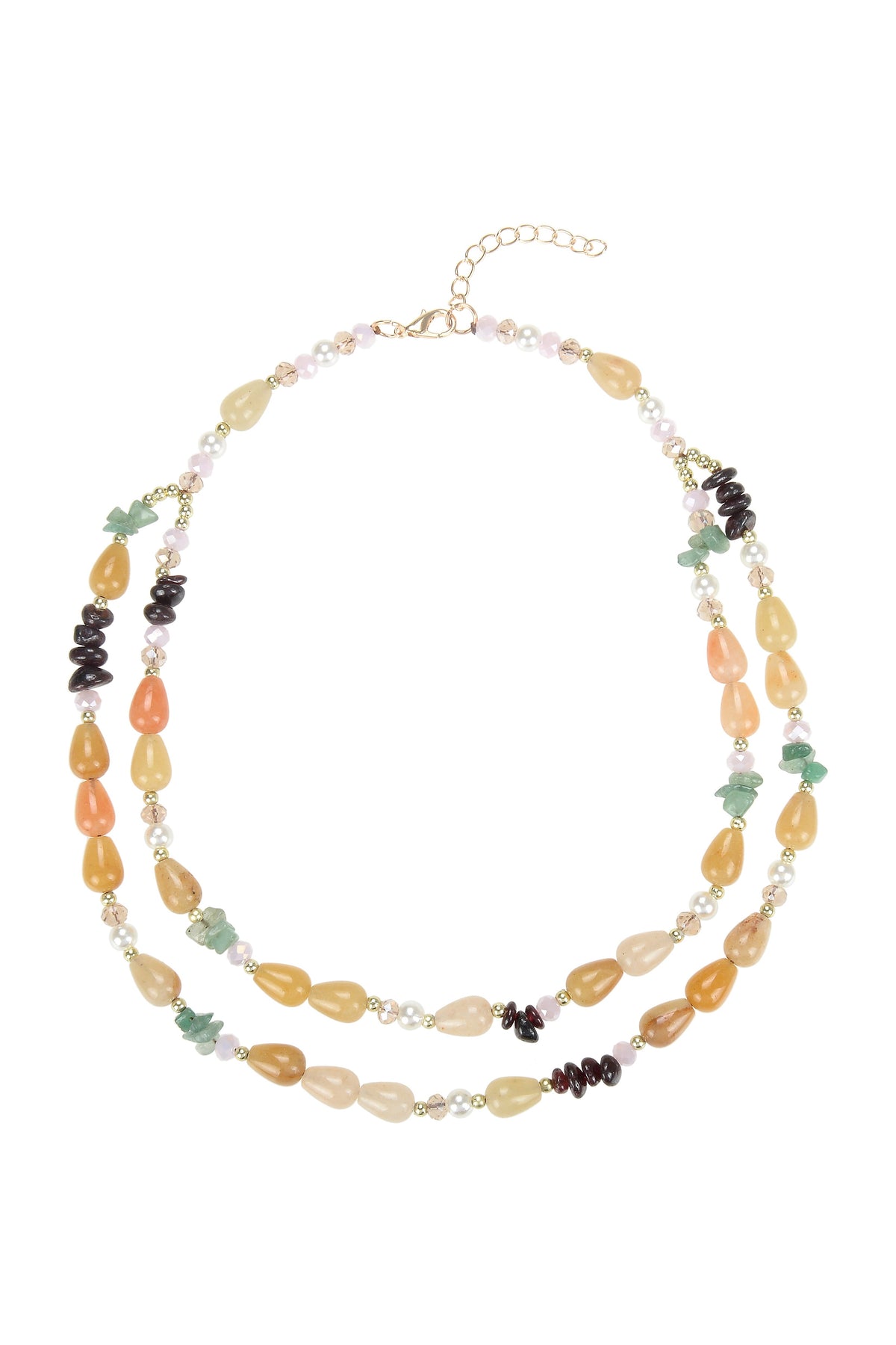 Charming Natural Stone Short Necklaces N3357