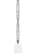 Crystal Bead Necklaces Badge Holder N3537