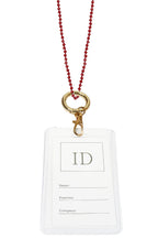 Crystal Bead Necklaces Badge Holder N3537