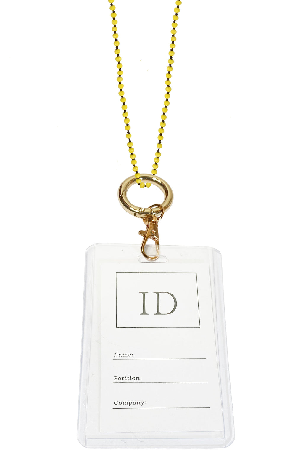 Crystal Bead Necklaces Badge Holder N3537