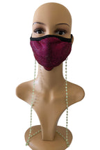Crystal Beads Mask Holder N3563