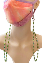 Crystal Beads Metal Mask Holder N3573