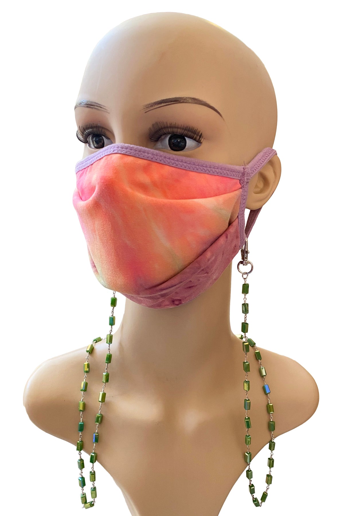 Crystal Beads Metal Mask Holder N3573