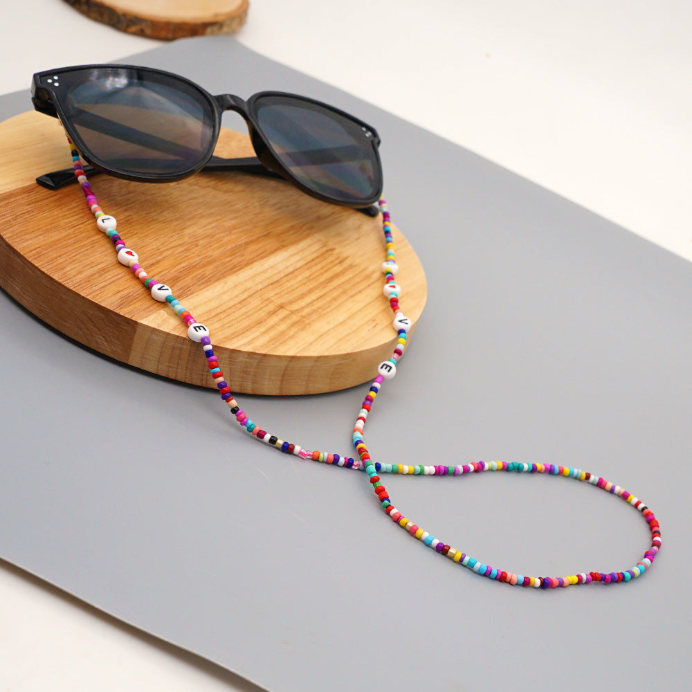Seed Beads Eyeglasses Chain N3681