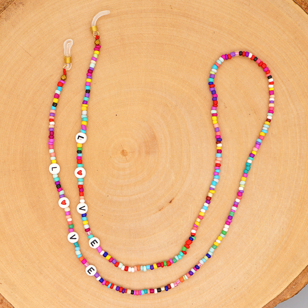 Seed Beads Eyeglasses Chain N3681
