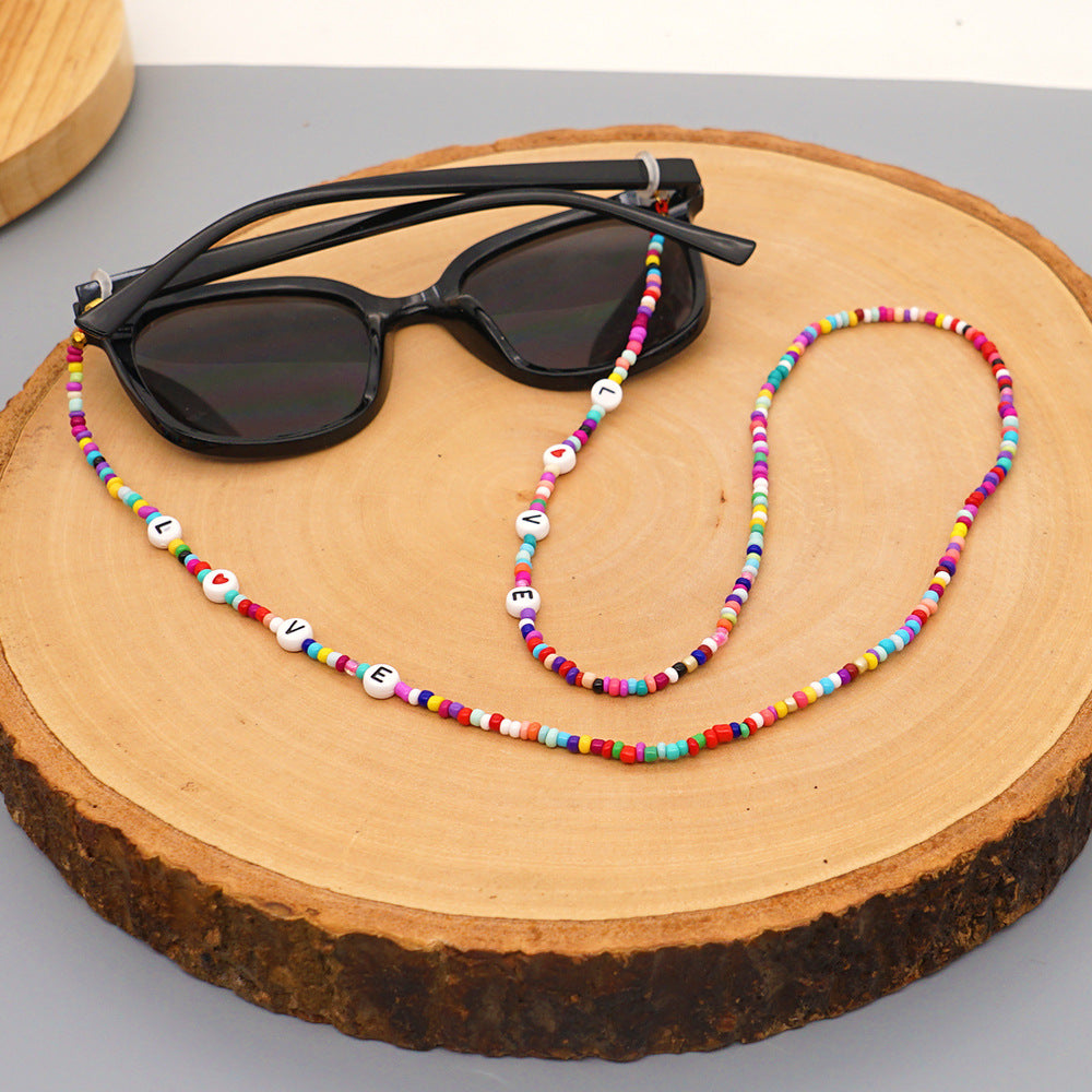 Seed Beads Eyeglasses Chain N3681