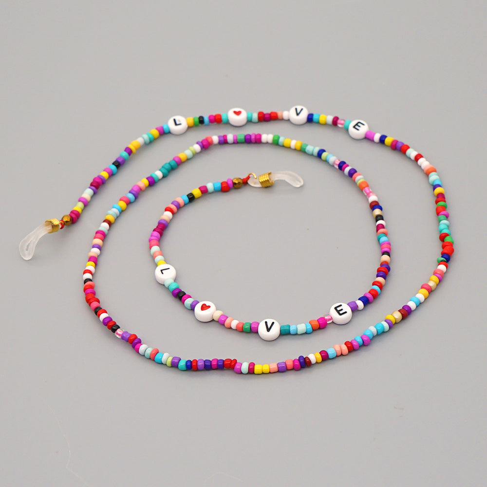 Seed Beads Eyeglasses Chain N3681