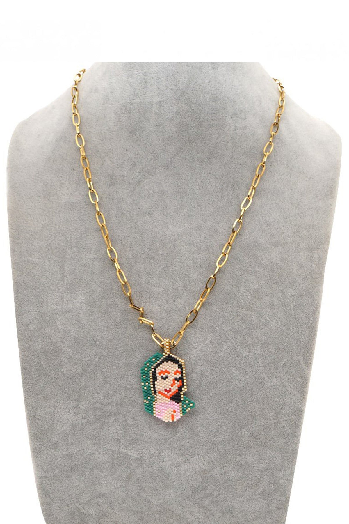 Seed Beads Maria Pendant Necklace N3718