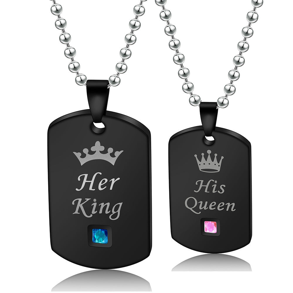 Stainless Steel Shield Kings Necklace N3778