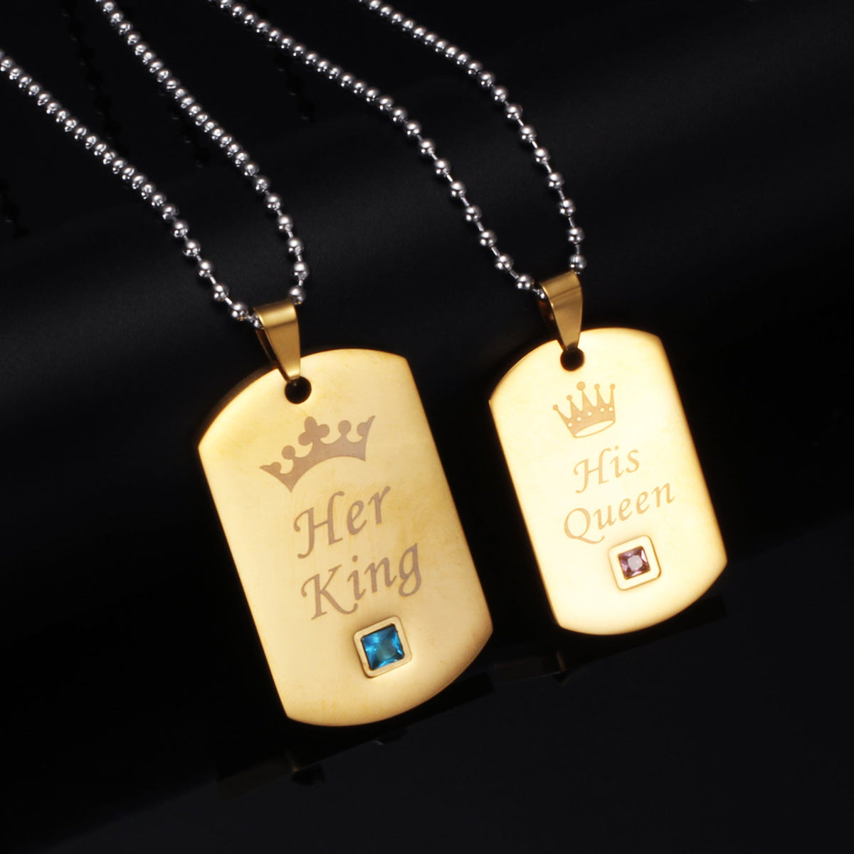 Stainless Steel Shield Kings Necklace N3778