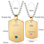 Stainless Steel Shield Kings Necklace N3778