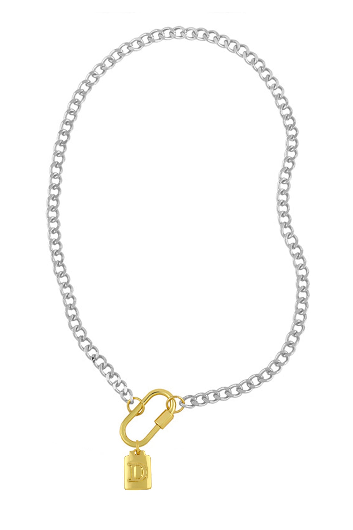 Letter Pendant Alloy Necklaces N3787