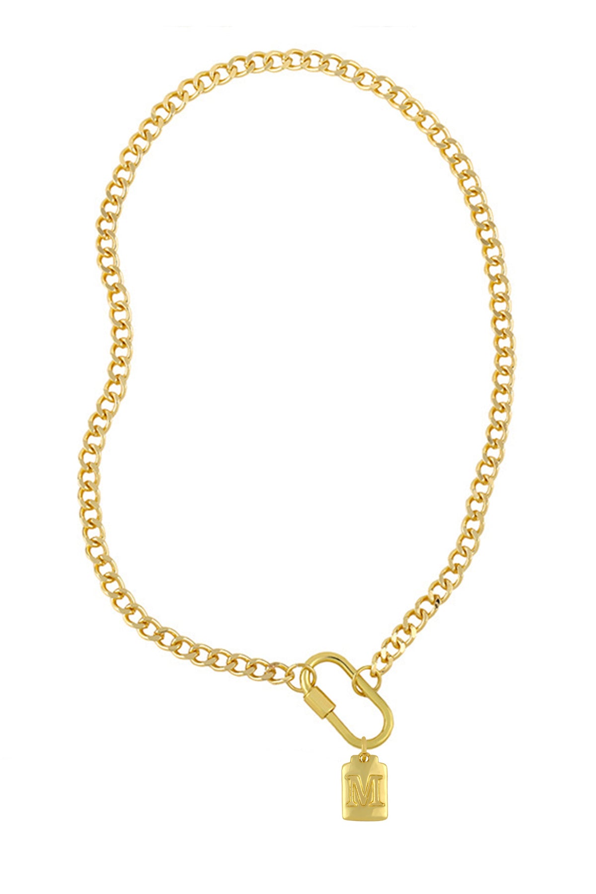 Letter Pendant Alloy Necklaces N3787