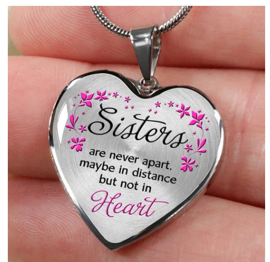 Wish Heart Pendant Alloy Necklace N3810