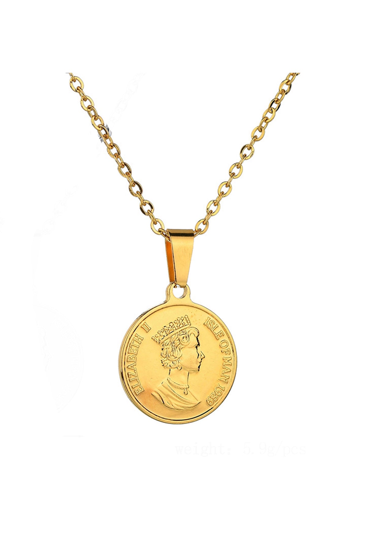 Coin Stainless Steel Necklace N3817