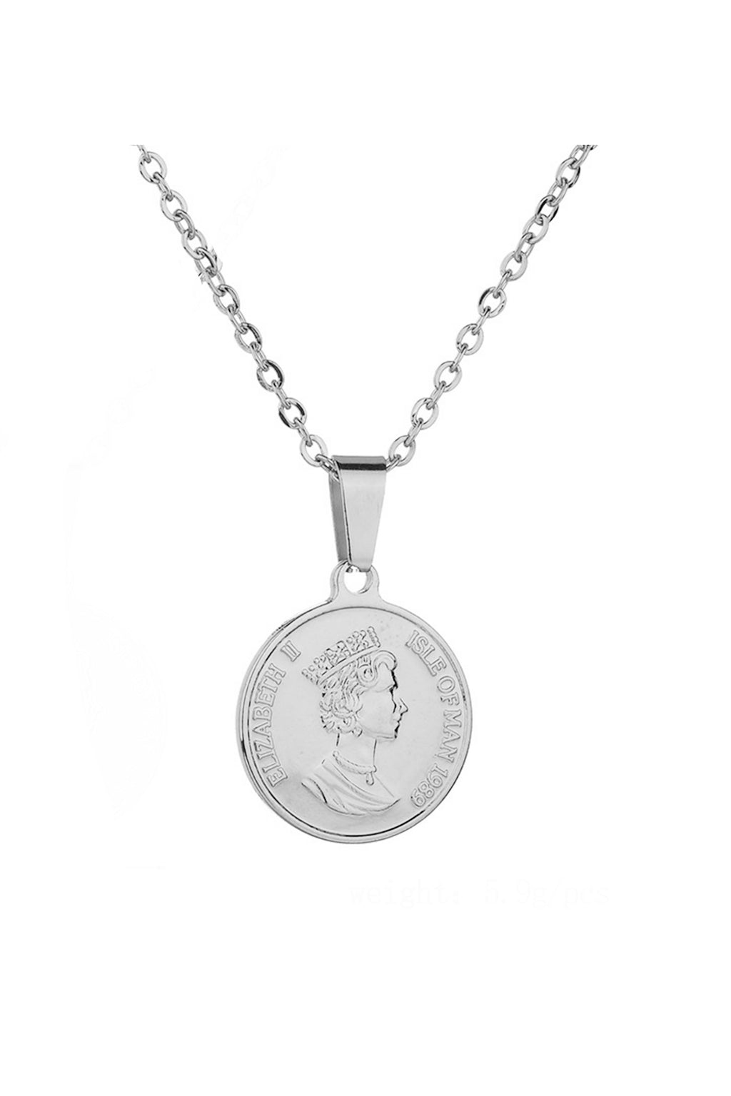Coin Stainless Steel Necklace N3817