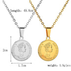 Coin Stainless Steel Necklace N3817