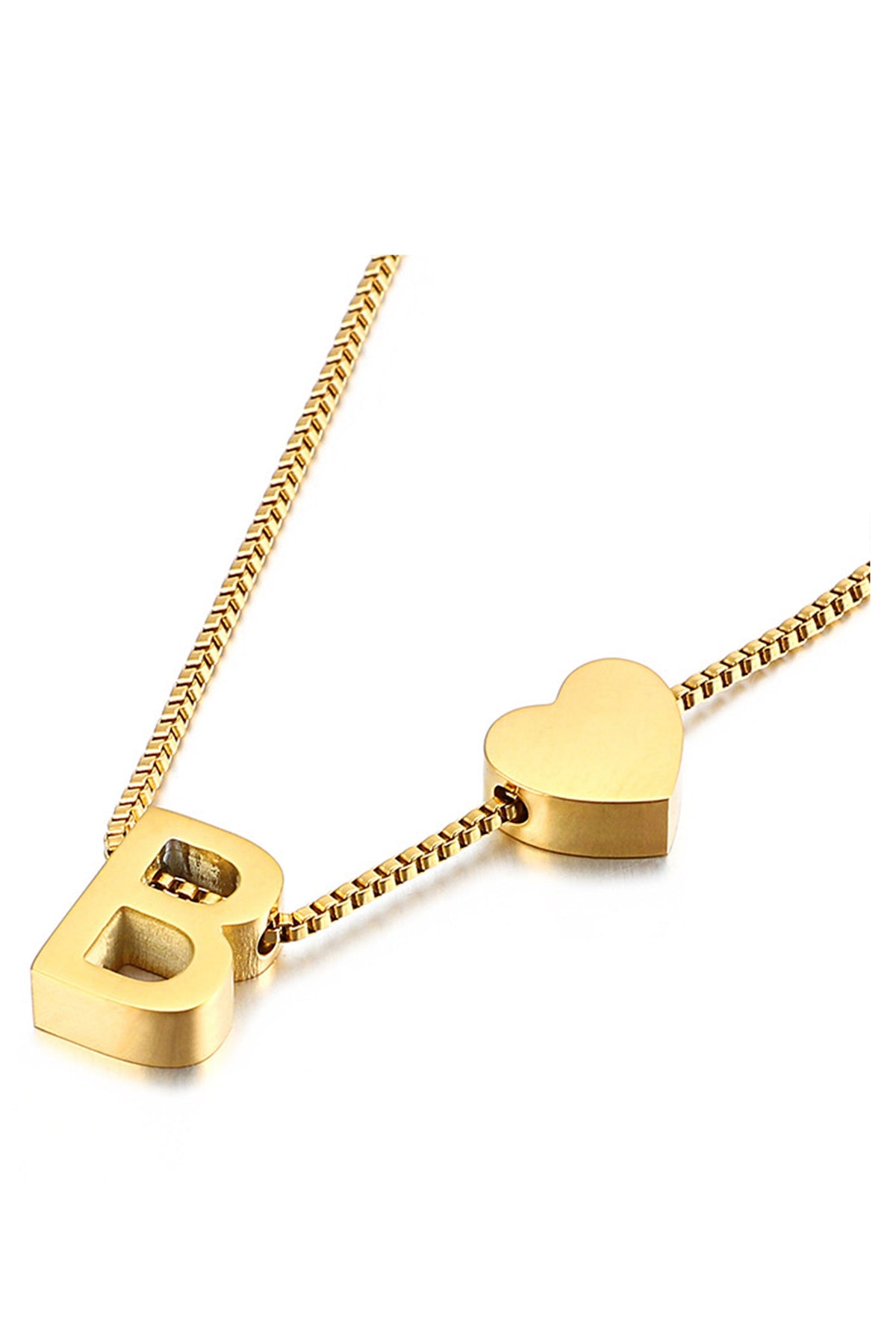 Alphabet Stainless Steel Necklace N3828