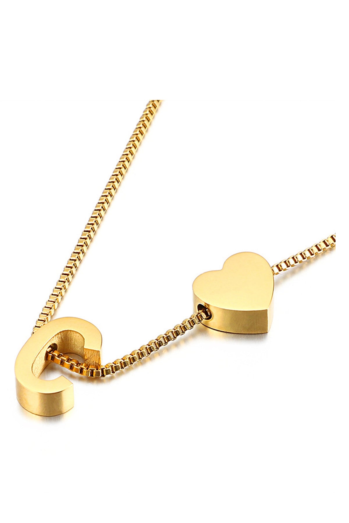 Alphabet Stainless Steel Necklace N3828