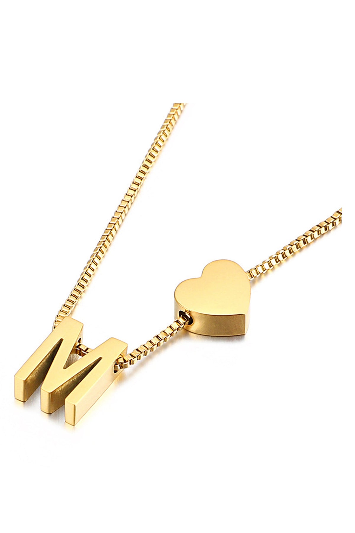 Alphabet Stainless Steel Necklace N3828