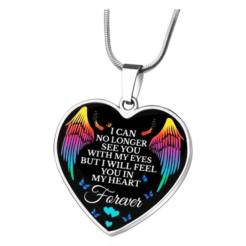 Heart Pendant Stainless Steel Necklace N3833