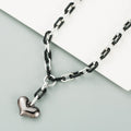 Heart Pendant Alloy Chain Necklace N3847
