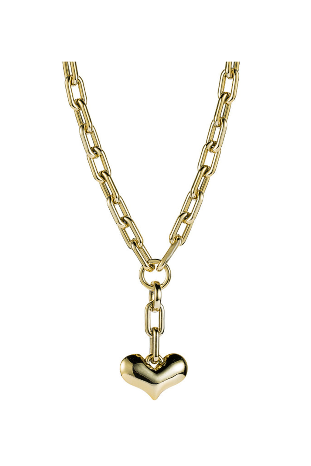Heart Pendant Alloy Chain Necklace N3847