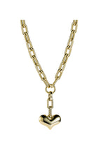 Heart Pendant Alloy Chain Necklace N3847