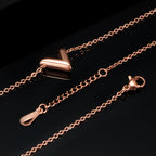 V Stainless Steel Necklace N3857