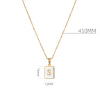 Alphabet Stainless Steel Necklace N3869