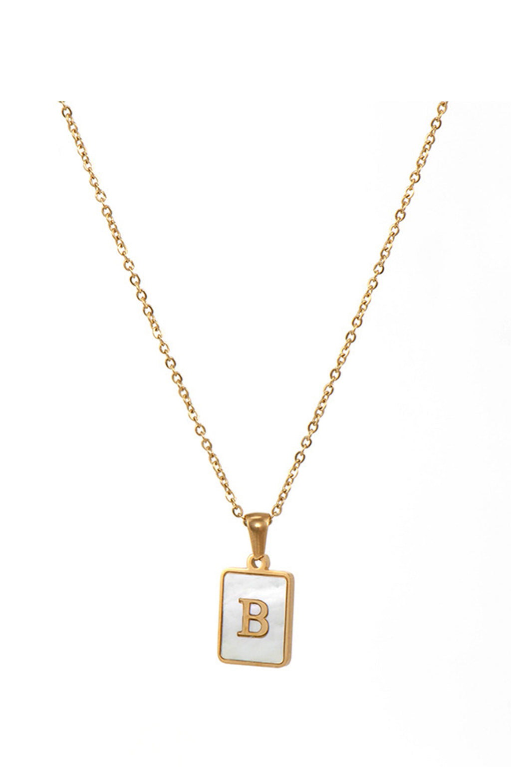 Alphabet Stainless Steel Necklace N3869