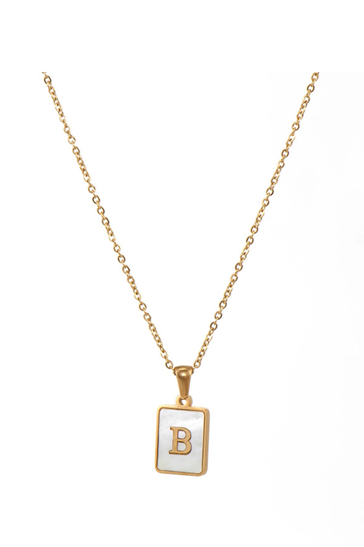 Alphabet Stainless Steel Necklace N3869