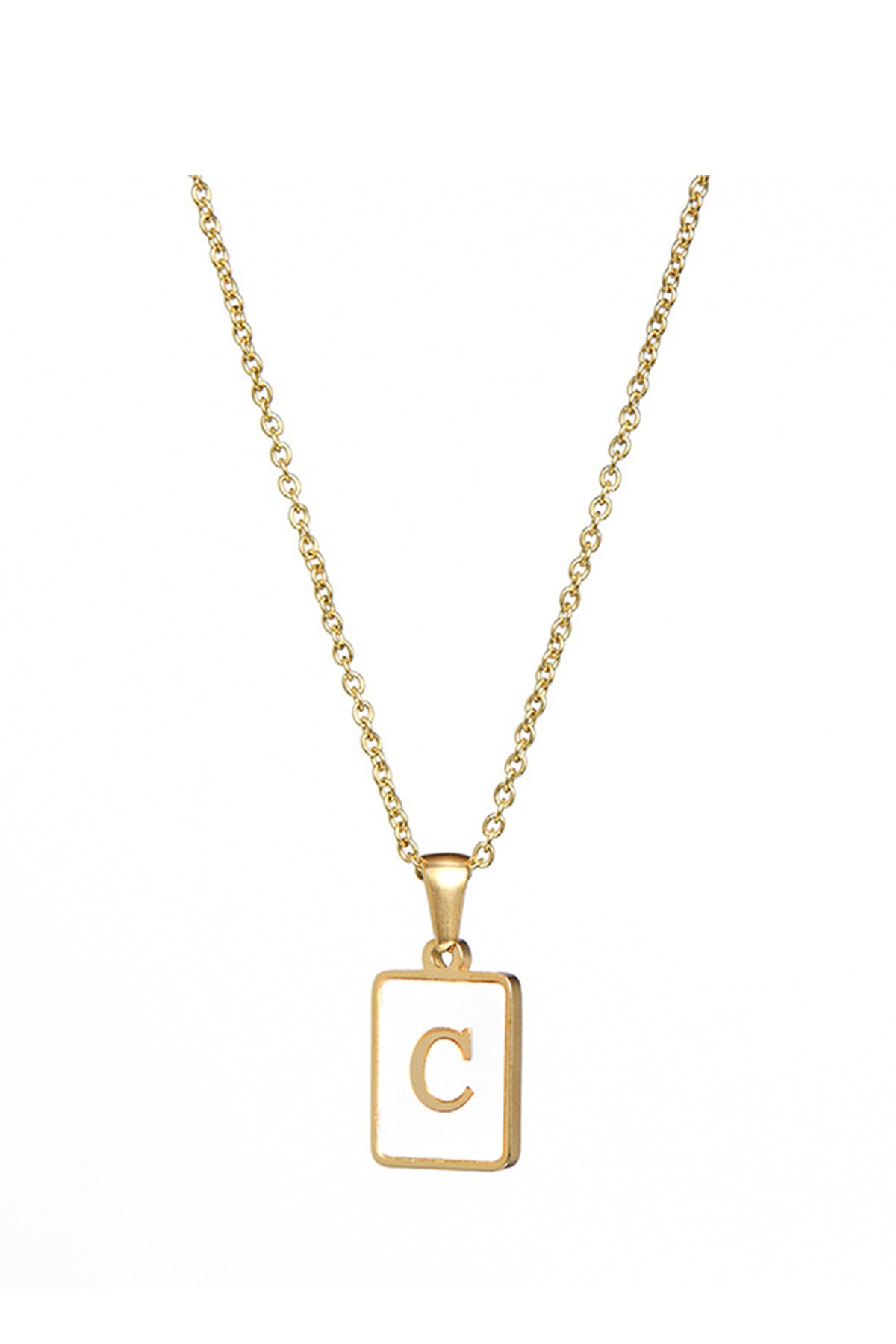 Alphabet Stainless Steel Necklace N3869