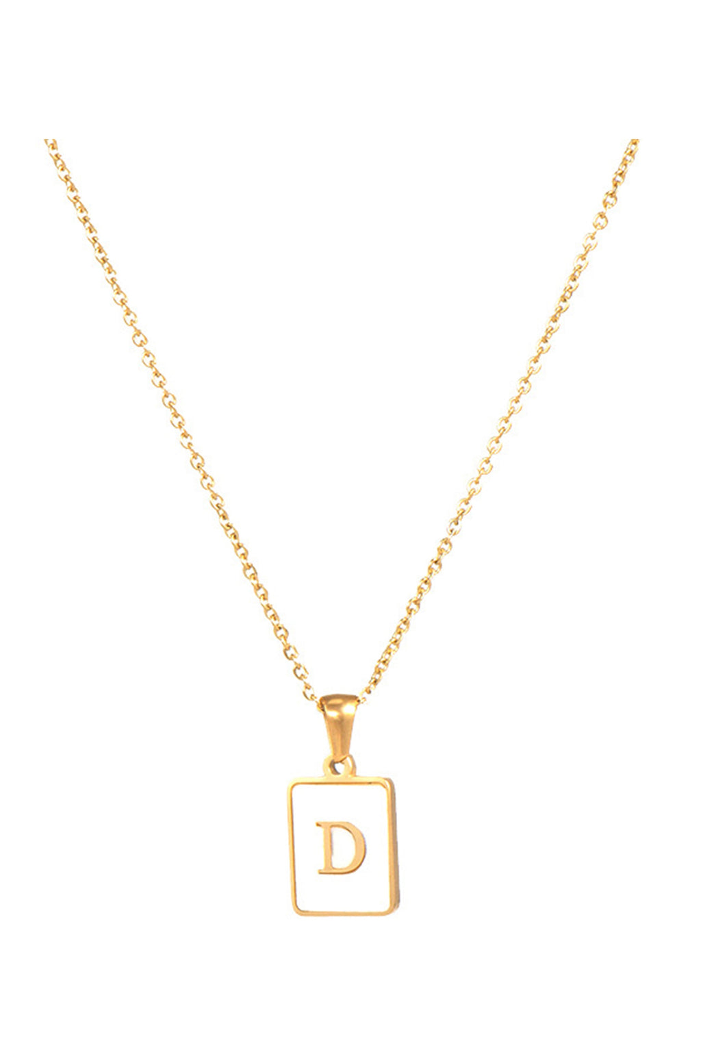 Alphabet Stainless Steel Necklace N3869