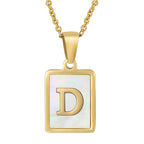 Alphabet Stainless Steel Necklace N3869