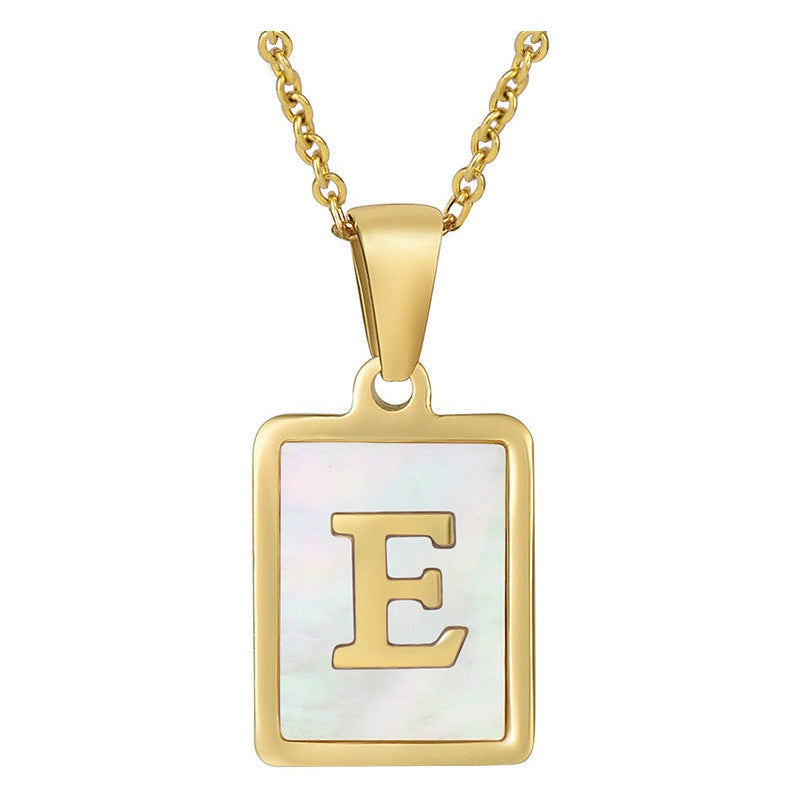 Alphabet Stainless Steel Necklace N3869