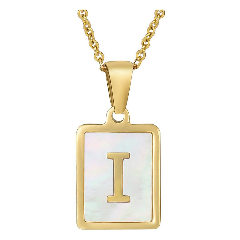 Alphabet Stainless Steel Necklace N3869