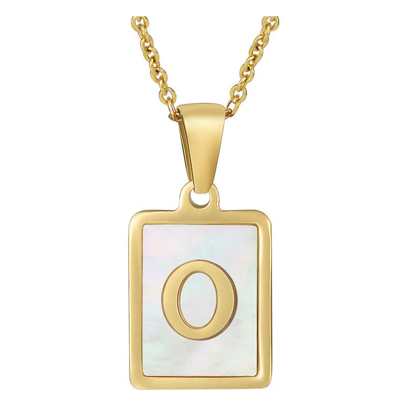 Alphabet Stainless Steel Necklace N3869