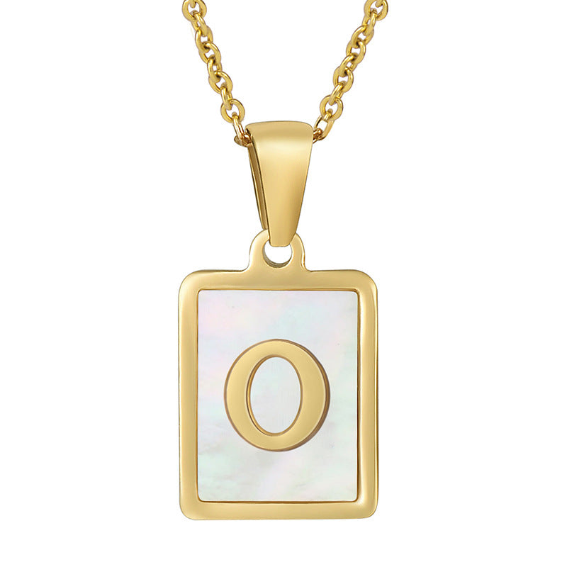 Alphabet Stainless Steel Necklace N3869