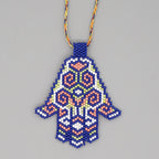 Palm Seed Bead Pendant Necklace N3904