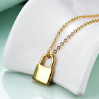 Locker Stainless Steel Necklace N3907