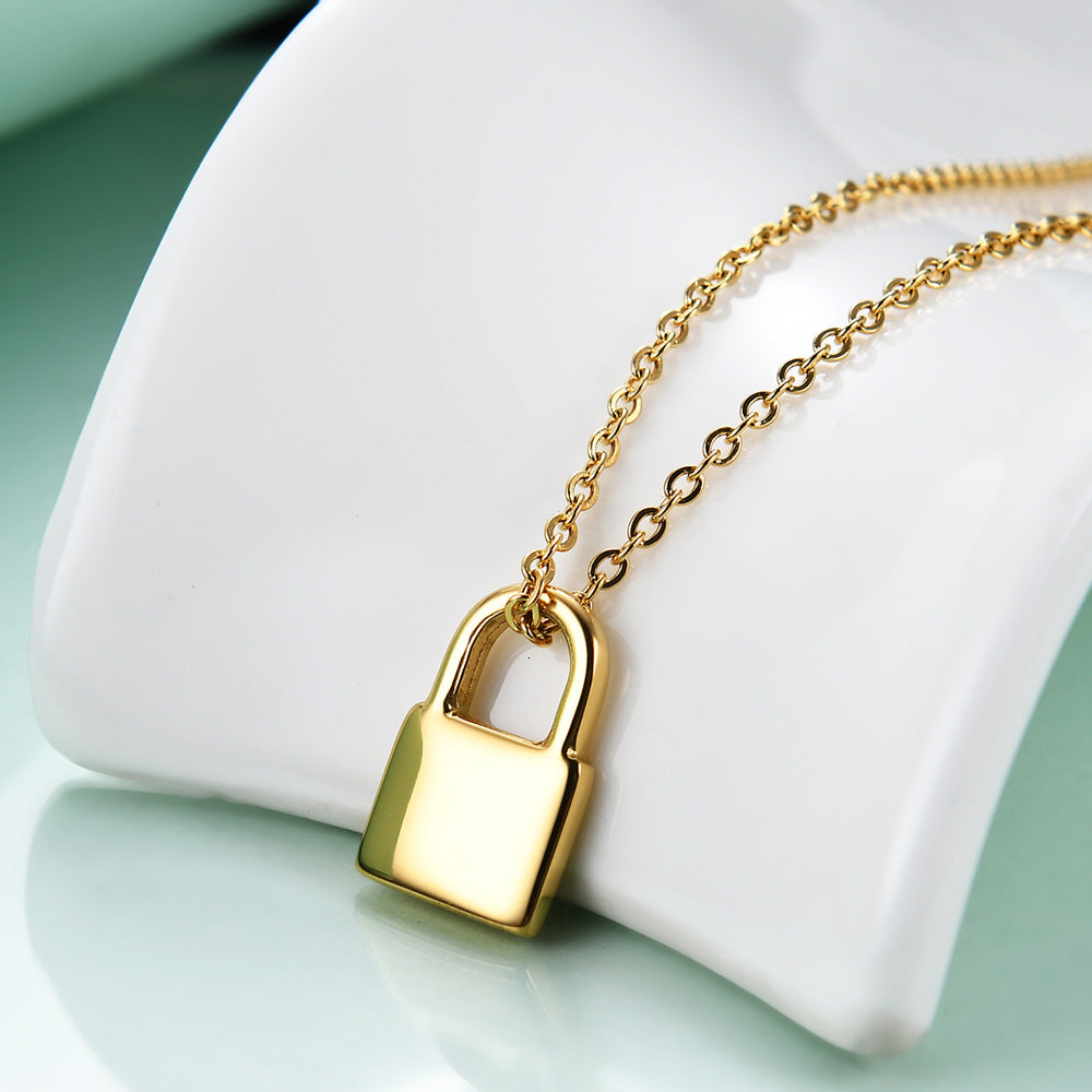 Locker Stainless Steel Necklace N3907