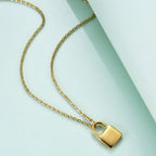 Locker Stainless Steel Necklace N3907