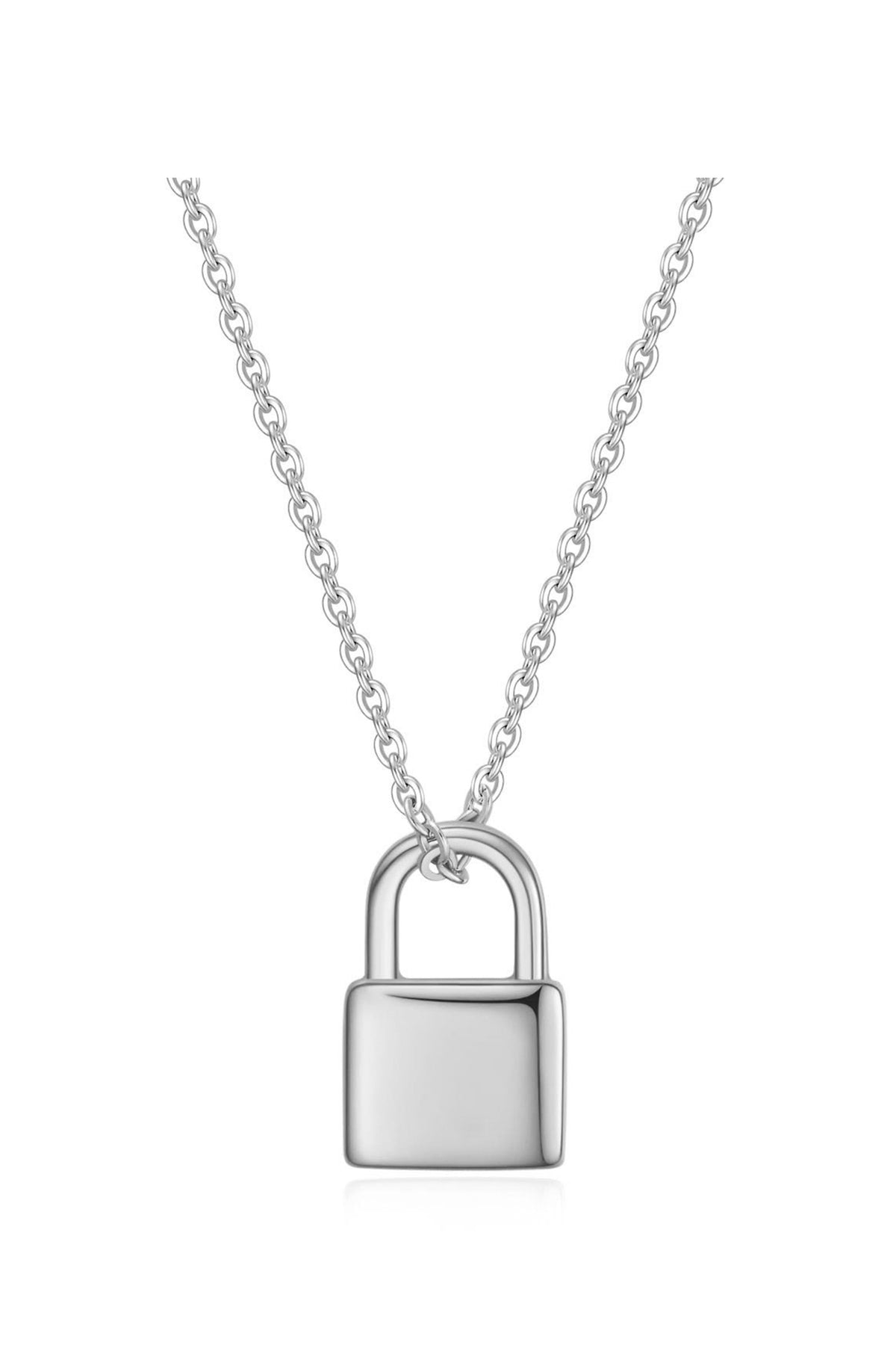 Locker Stainless Steel Necklace N3907 – view 2