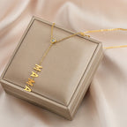 MAMA Tassel Stainless Steel Y Necklace N3974