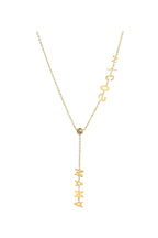 MAMA Tassel Stainless Steel Y Necklace N3974