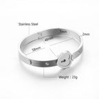 Key & Lock Stainless Steel Necklace Bracelet N4053