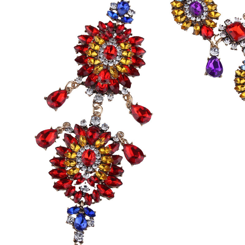 Floral Rhinestone Body Chain N4059