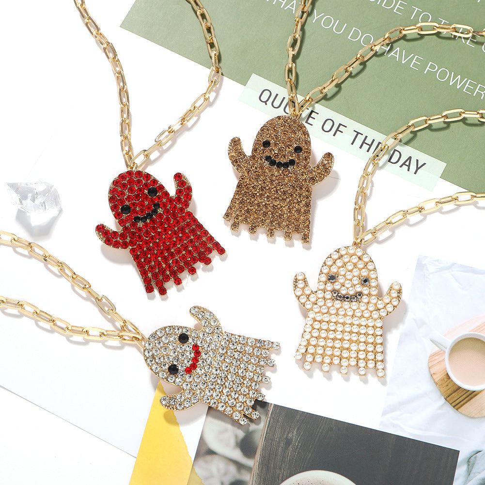 Ghost Pearl Chain Necklace Set N4062