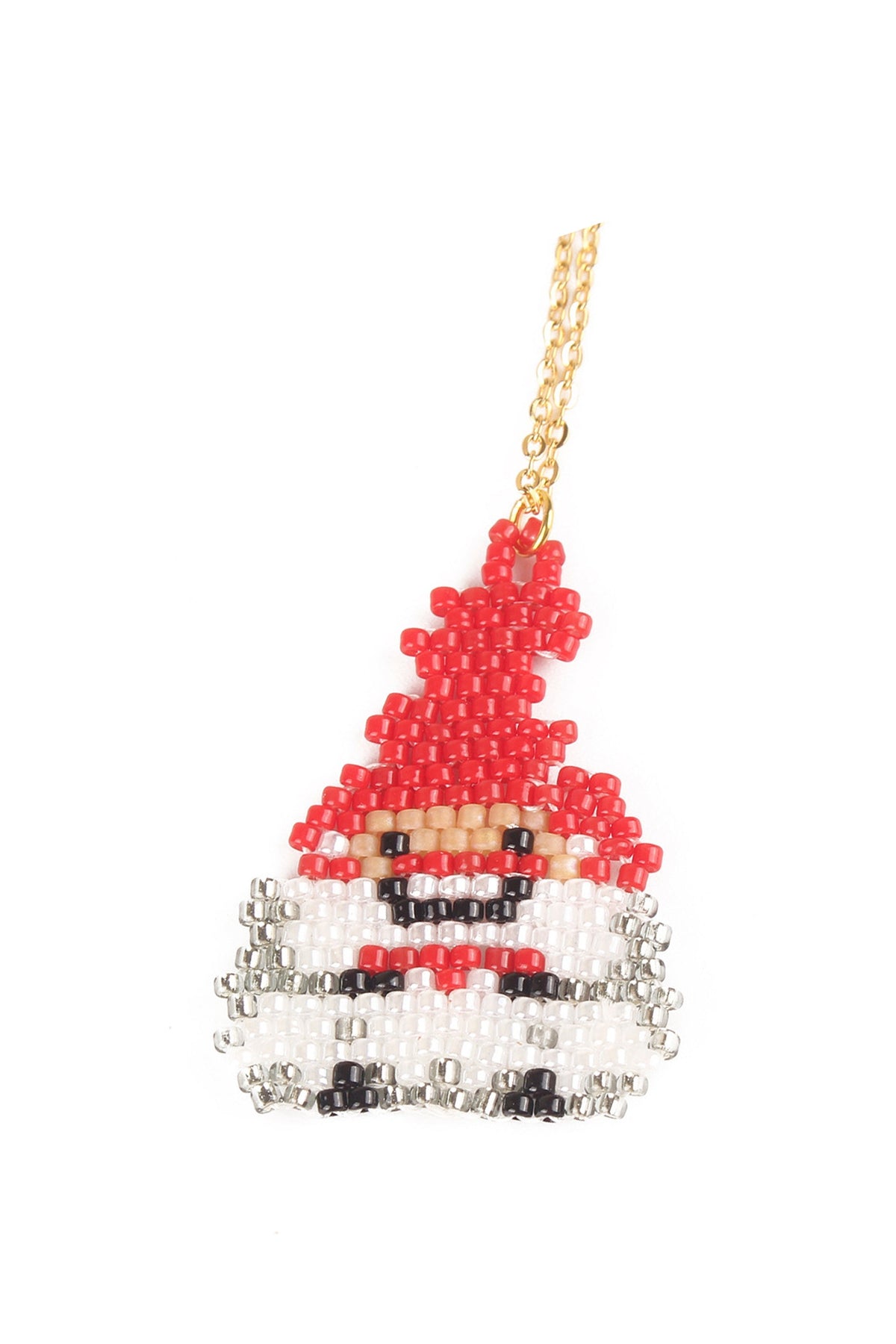 Santa Claus Seed Bead Necklace N4080